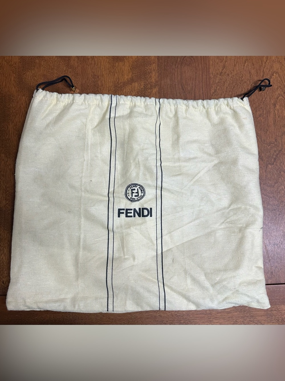 Vintage Fendi Leather Zucca Canvas Crossbody Bag W/ Dust Bag - Picture 12 of 16